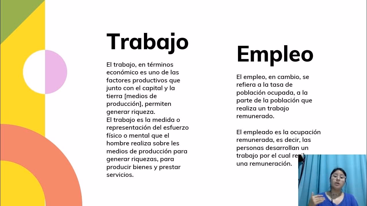 ¿Cuál es la diferencia entre empleo y trabajo?