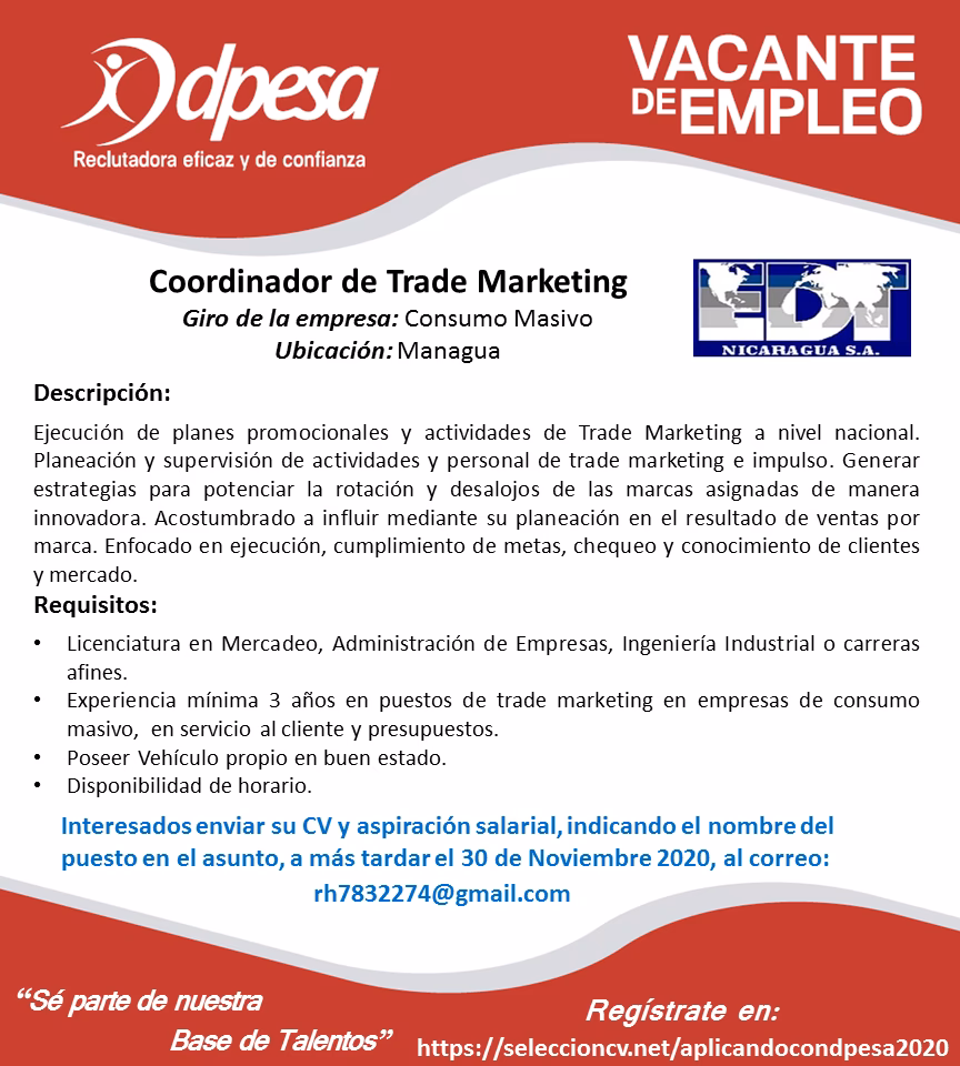 What does a trade marketing representative do?