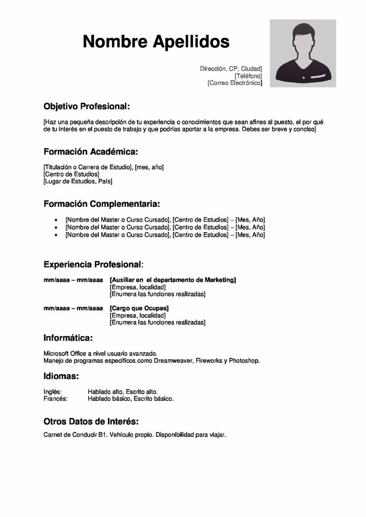 How to make a curriculum vitae in Microsoft Word?